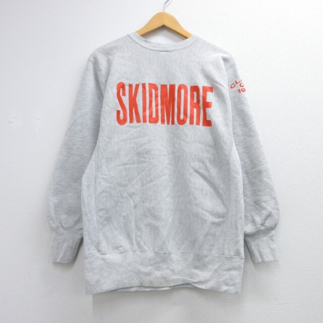 M★古着 チャンピオン Champion 長袖 チャンピオンリバースウィーブ メンズ 90年代 90s クルーネック USA製 グレー 霜降り【spe】 26sep02