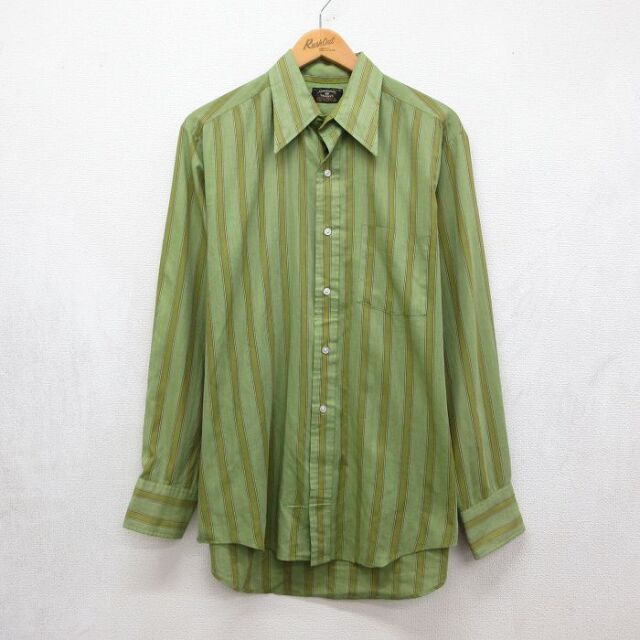 古着通販 XL☆古着 タウンクラフト 長袖 シャツ メンズ 70年代 70s