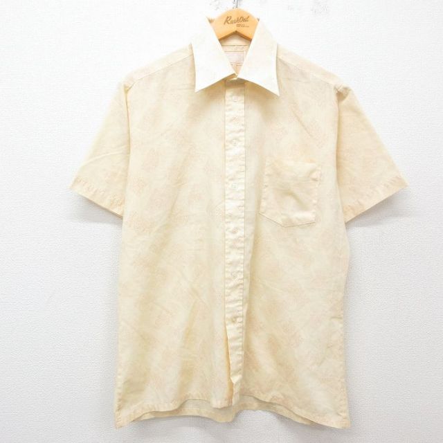70s 半袖シャツ イエロー L | 古着