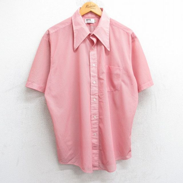 【50%OFF】70s 半袖シャツ レッド XL | 古着