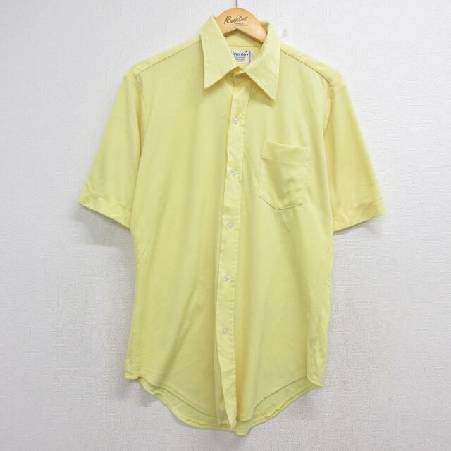 70s 半袖シャツ イエロー メンズL相当 | 古着