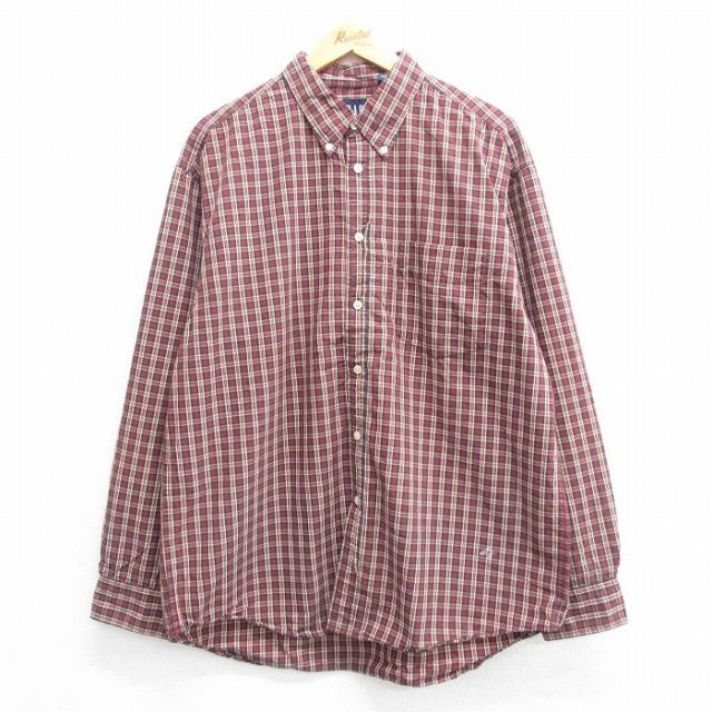 ギャップ 00s 長袖シャツ レッドチェック XL | 古着