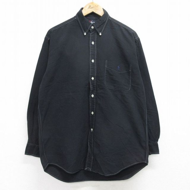 Ralph Lauren - 古着 ラルフローレン Ralph Lauren 長袖 ブランド シャツ レディース 90年代 90s ワンポイントロゴ ビッグオックスフォード コットン ボタンダウン 白 ホワイト 【spe】 24aug21 中古 ブラウス トップス 楽天市場】90s BIG SHIRT ラルフローレン ボタンダウン 長袖