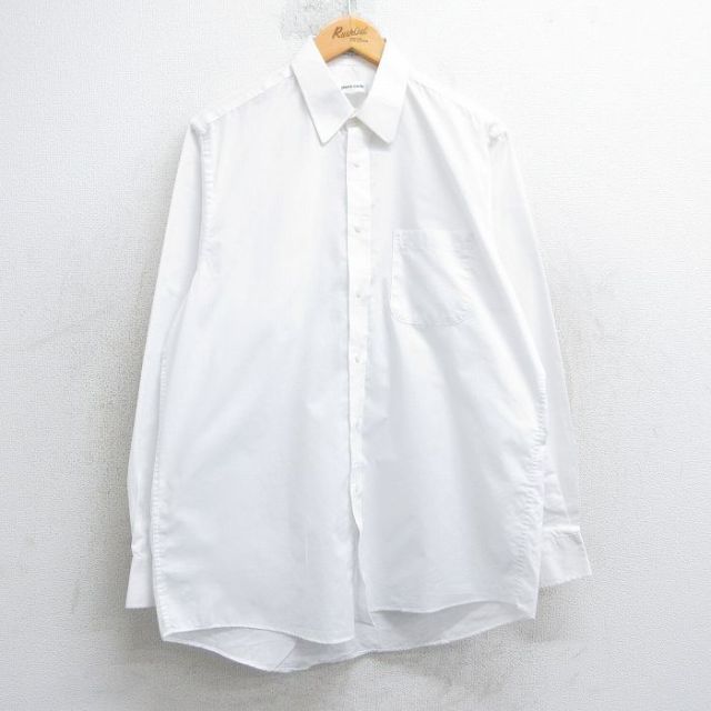 L★古着 ピエールカルダン pierre cardin 長袖 ブランド シャツ メンズ 90年代 90s 白 ホワイト 25apr18 中古 トップス