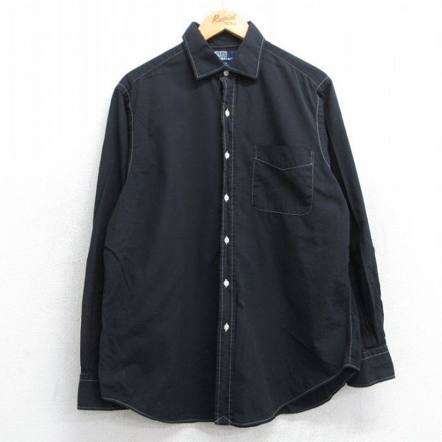 ラルフローレン 90s 長袖シャツ PHILIP ブラック XL | 古着