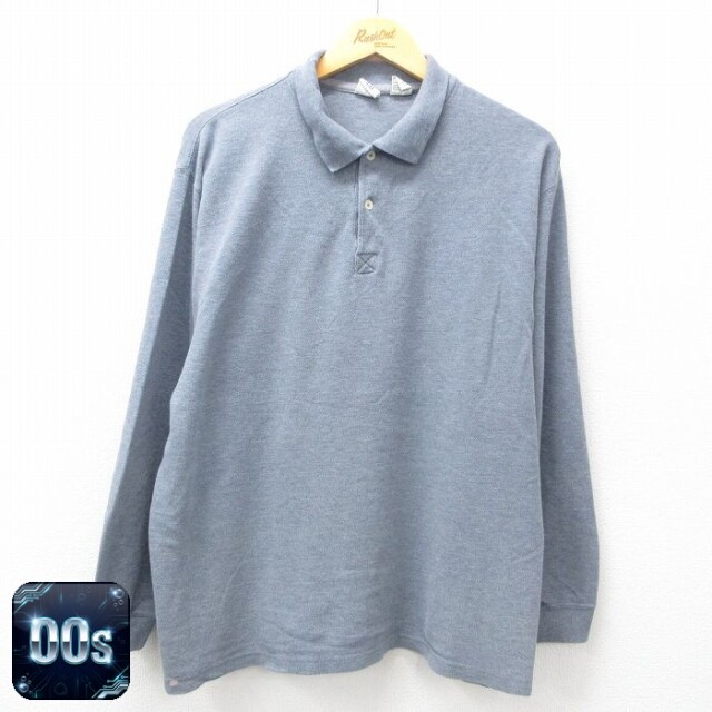 【50%OFF】ギャップ 00s 長袖ポロシャツ グレー L | 古着
