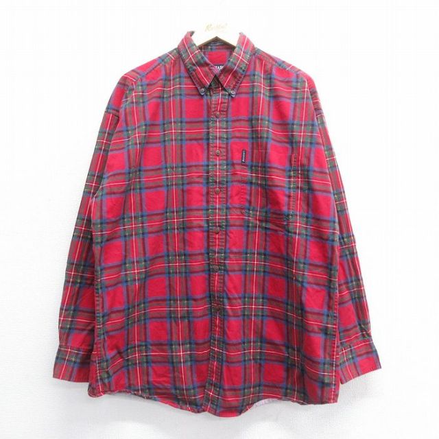 ラルフローレン 90s 長袖シャツ レッドチェック XL | 古着
