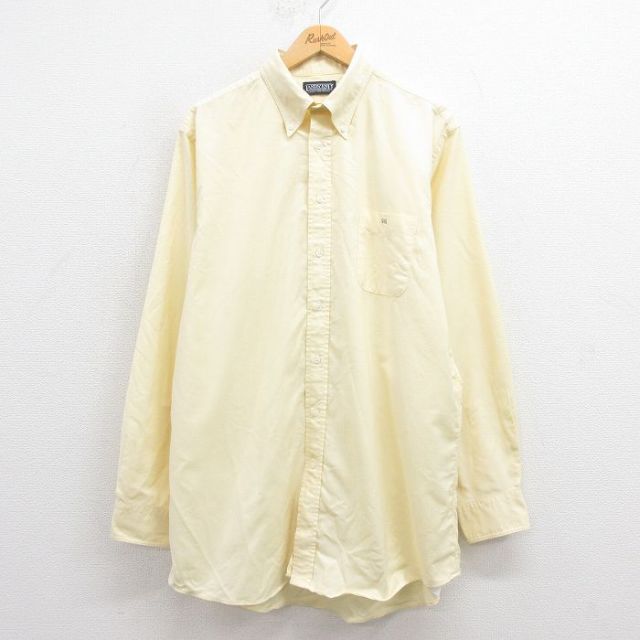ランズエンド 00s 長袖シャツ イエロー XL | 古着