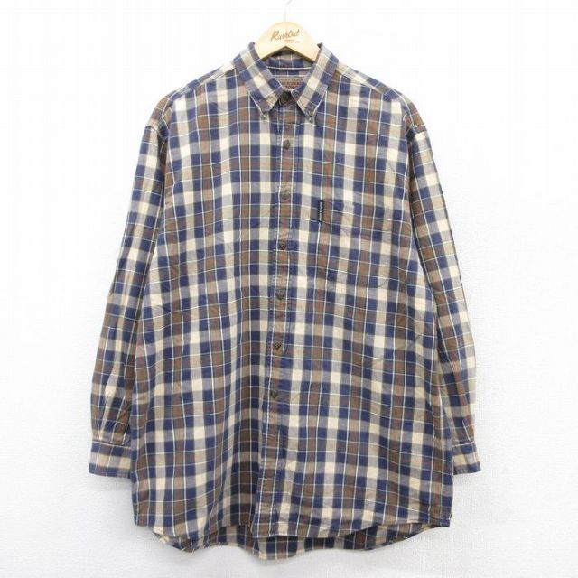 アバクロンビー 90s シャツ ネイビーチェック XL | 古着