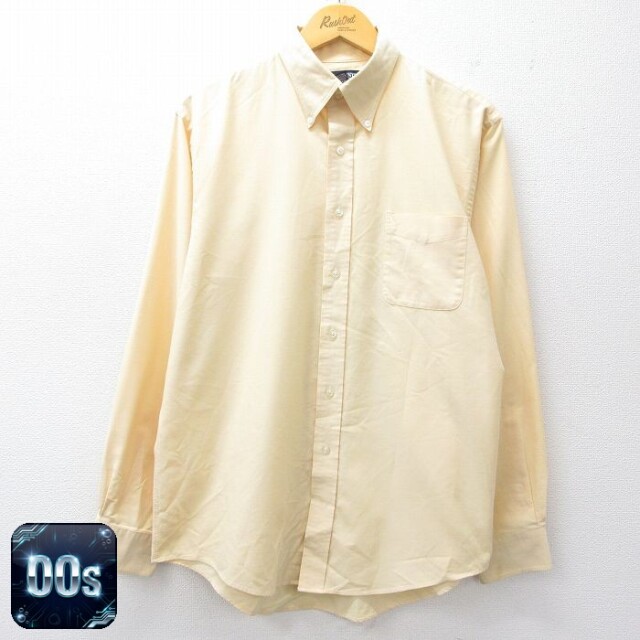 【50%OFF】ランズエンド 00s 長袖シャツ イエロー L | 古着
