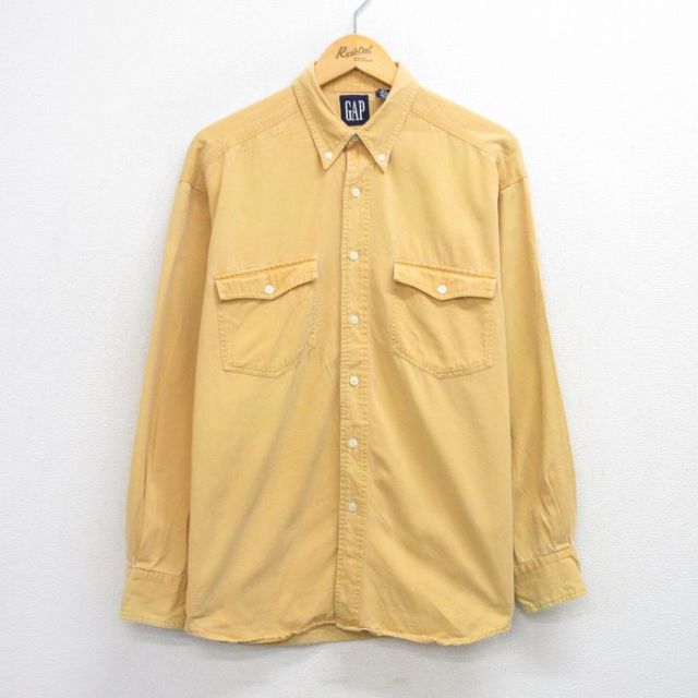 ギャップ 00s 長袖シャツ イエロー XL | 古着