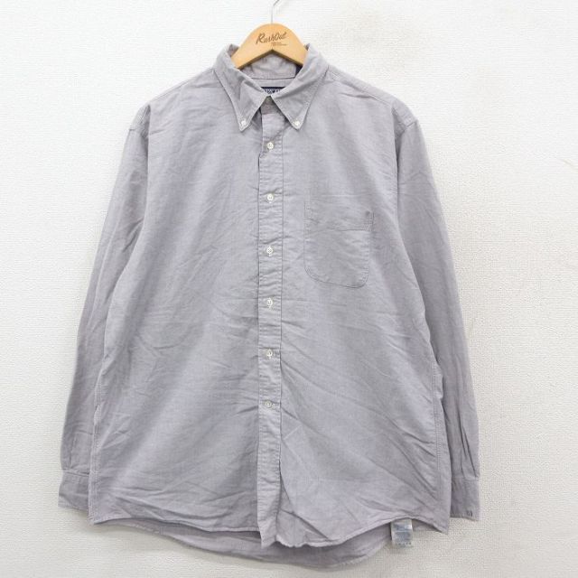 ランズエンド 00s 長袖シャツ ネイビー XL | 古着