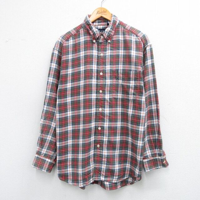 【50%OFF】ギャップ 00s 長袖シャツ チェック レッド XL | 古着