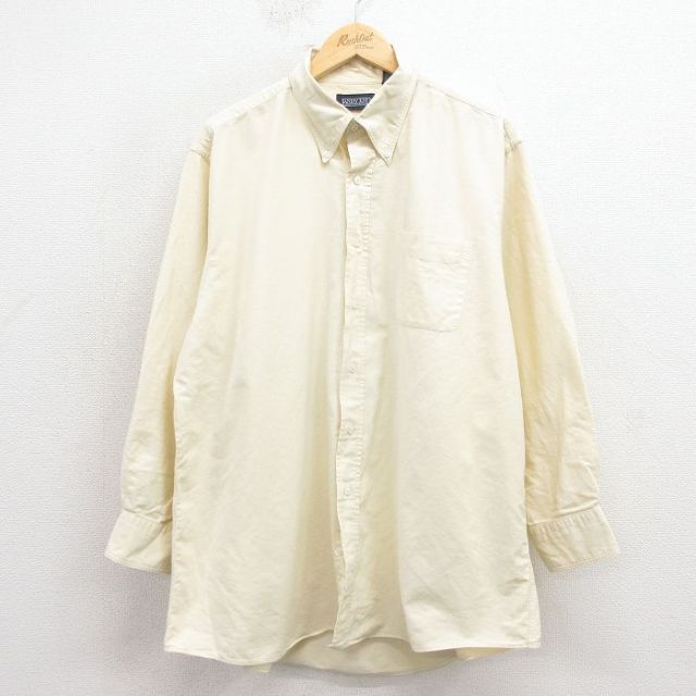 ランズエンド 00s 長袖シャツ イエロー XL | 古着
