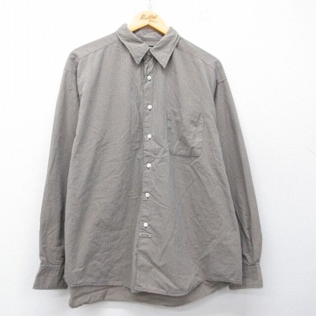 ドッカーズ 長袖シャツ ベージュチェック XL | 古着