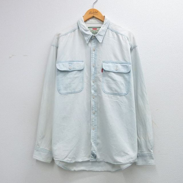 リーバイス 00s 長袖シャツ ネイビー XL | 古着