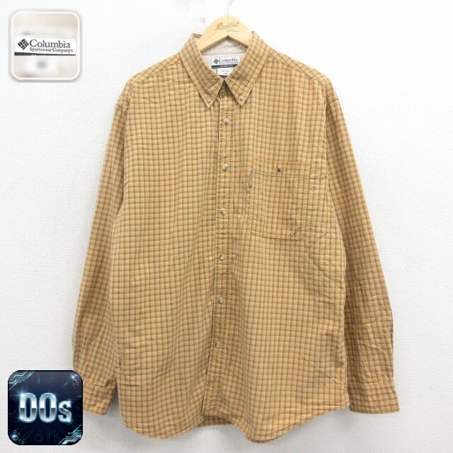 【20%OFF】コロンビア 00s 長袖シャツ ブラウンチェック XL | 古着