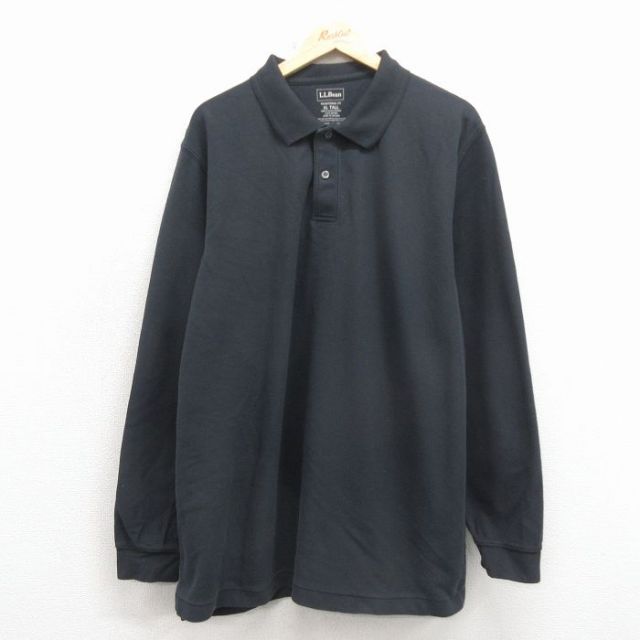 エルエルビーン 長袖ポロシャツ 濃グレー メンズXL相当 | 古着