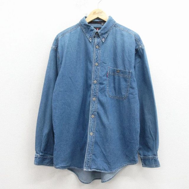 リーバイス 長袖シャツ ネイビー メンズXL相当 | 古着