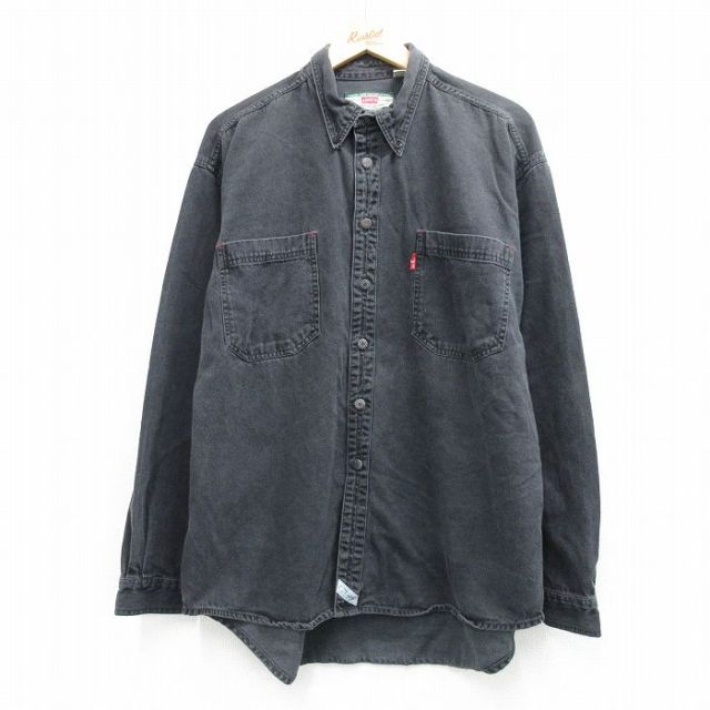 リーバイス 00s 長袖シャツ ブラック XL | 古着