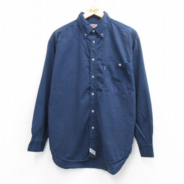 リーバイス 00s 長袖シャツ ネイビー メンズL相当 | 古着
