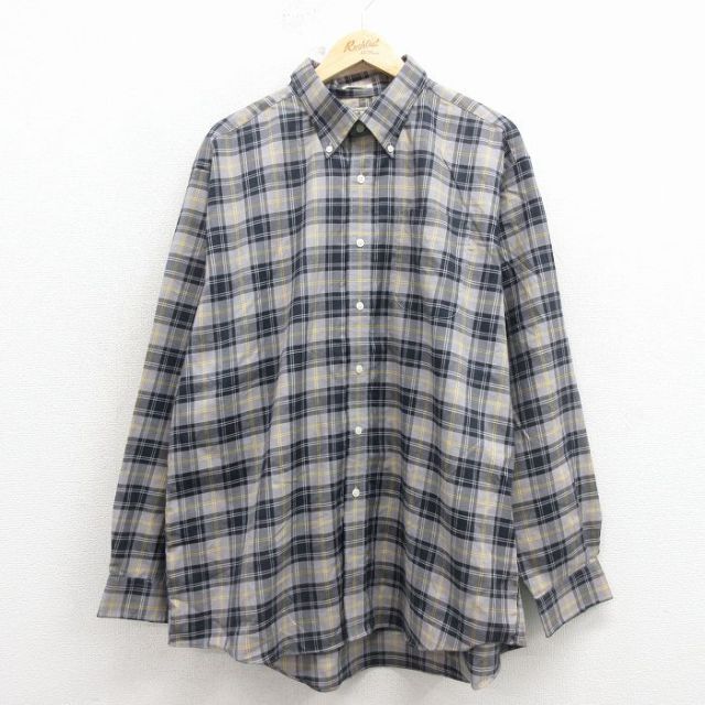 エルエルビーン 00s 長袖シャツ チェック グレー メンズXL相当 | 古着