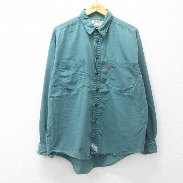 リーバイス 長袖シャツ グリーン メンズXL相当 | 古着