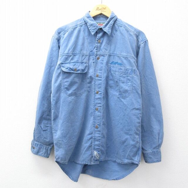 リーバイス 00s 長袖シャツ ネイビー メンズL相当 | 古着