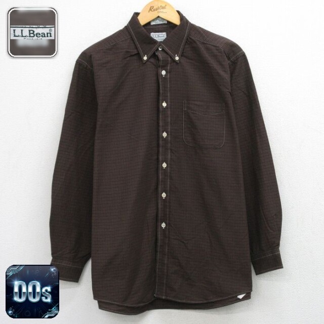 【20%OFF】エルエルビーン 00s 長袖シャツ チェック ブラウン メンズXL相当 | 古着