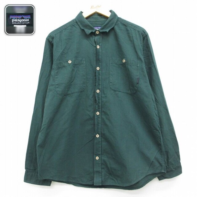 【20%OFF】パタゴニア 長袖シャツ グリーンチェック メンズL相当 | 古着