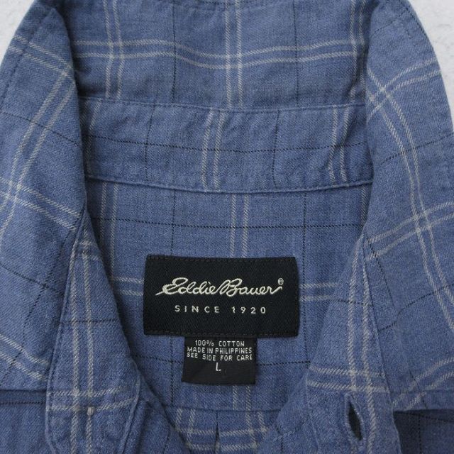 古着通販 XL☆古着 エディーバウアー 長袖 ブランド シャツ メンズ 00