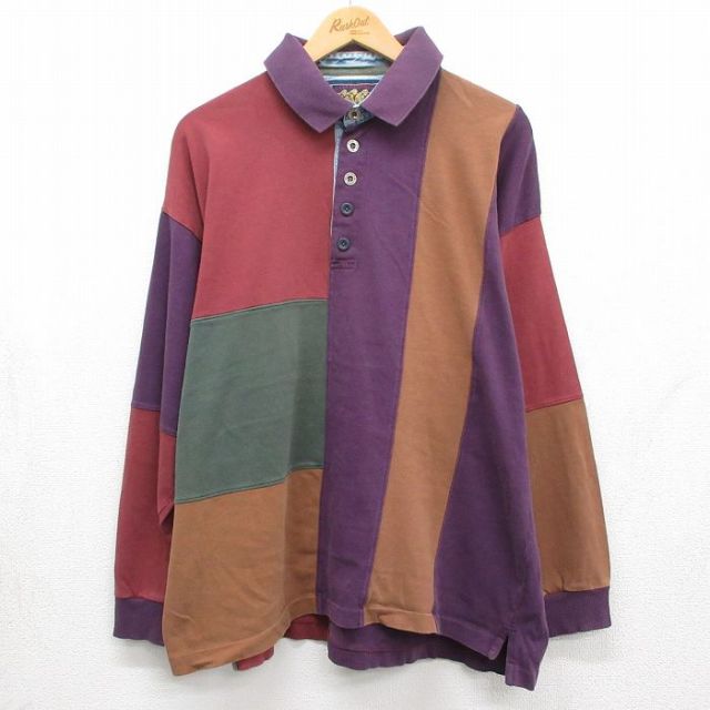 古着通販 XL☆古着 ラルフローレン チャップス 長袖 ブランド ポロ