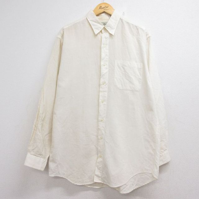 エルエルビーン 90s 長袖シャツ ベージュ メンズXL相当 | 古着