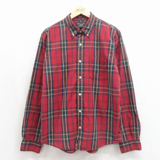 アバクロンビー 00s 長袖シャツ レッドチェック メンズL相当 | 古着
