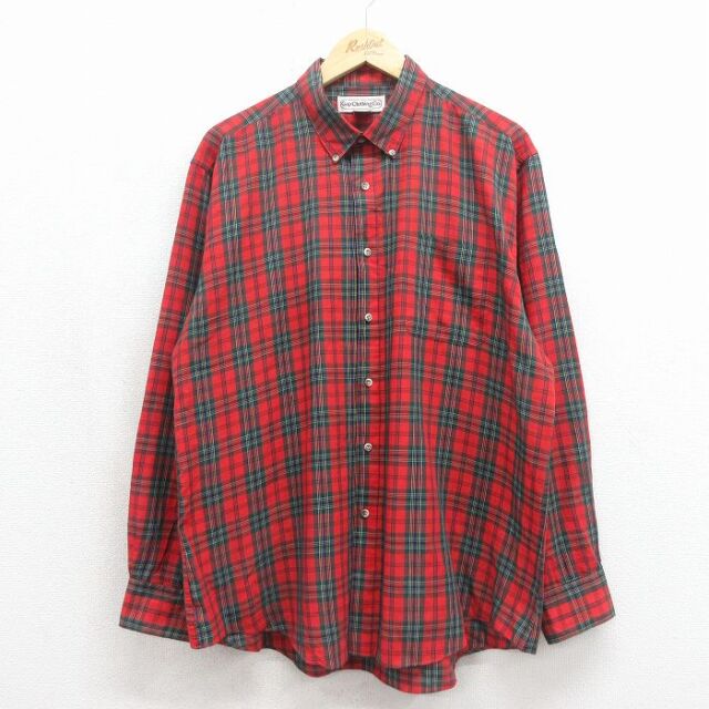 ギャップ 80s 長袖シャツ レッドチェック メンズXL相当 | 古着