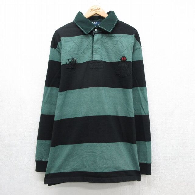 古着通販 XL☆古着 ラルフローレン 長袖 ブランド ラガー シャツ