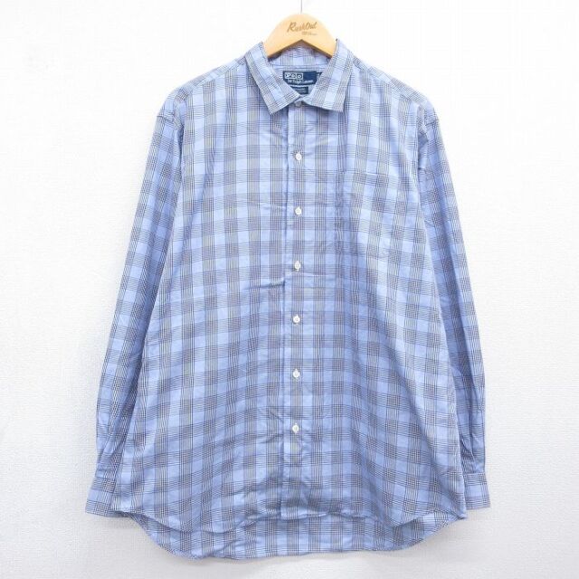 ラルフローレン 90s 長袖シャツ BONNARD ブルーチェック メンズXL相当 | 古着