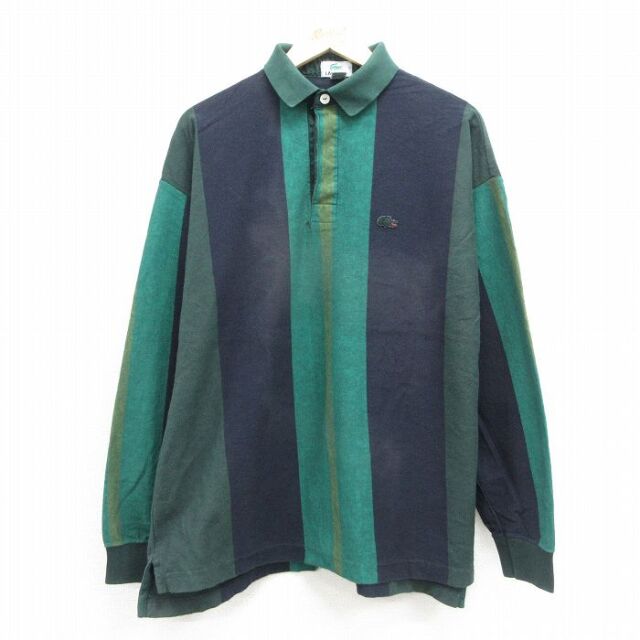 古着通販 XL☆古着 ラコステ LACOSTE 長袖 ブランド ラガー シャツ