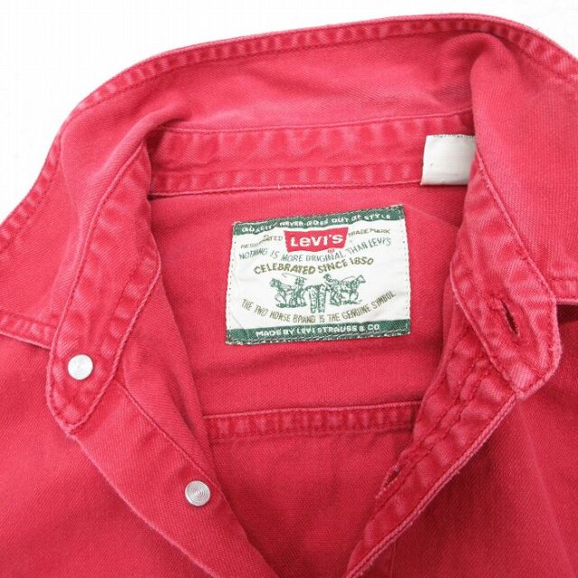 古着通販 L☆古着 リーバイス Levis 長袖 ブランド シャツ メンズ 00