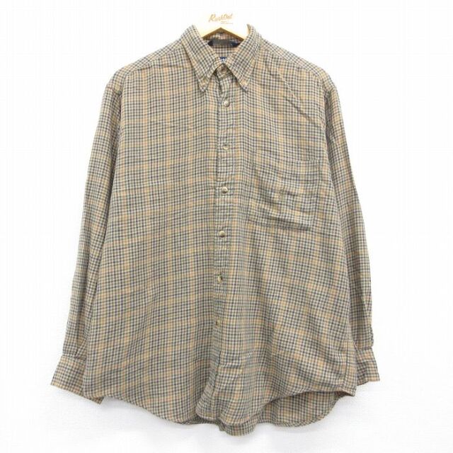 古着通販 XL☆古着 エディーバウアー 長袖 ブランド シャツ メンズ 00