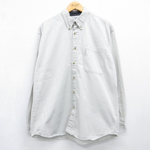 コロンビア 00s 長袖シャツ ベージュ メンズL相当 | 古着