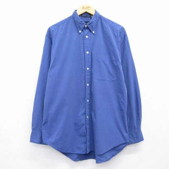 ギャップ 00s 長袖シャツ ネイビー メンズL相当 | 古着