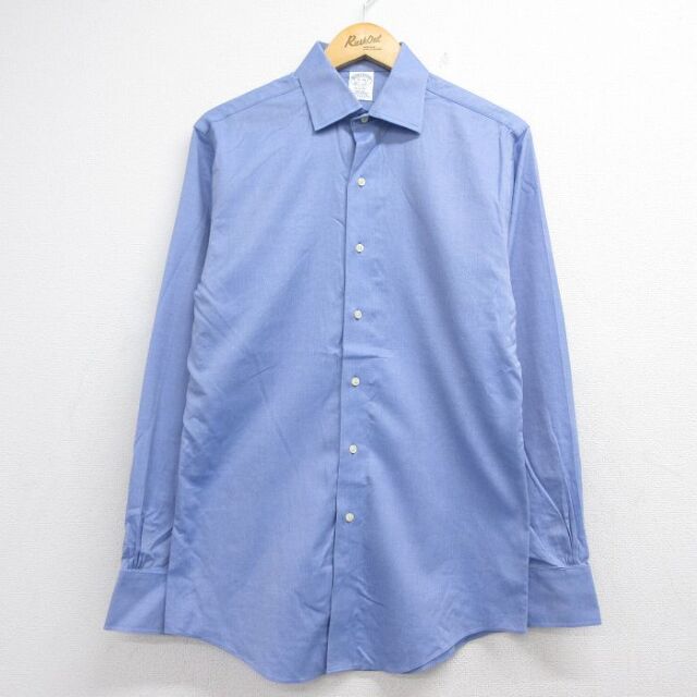 長袖シャツ ライトブルー メンズS相当 | 古着