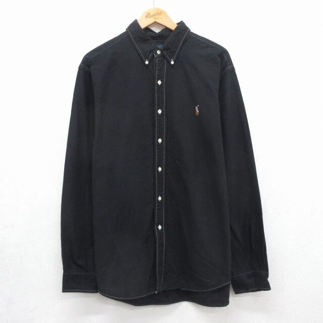 古着通販 XL☆古着 ラルフローレン 長袖 ブランド シャツ メンズ 90