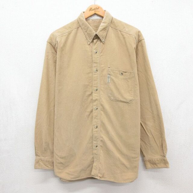 コロンビア 長袖シャツ ベージュ メンズXL相当 | 古着