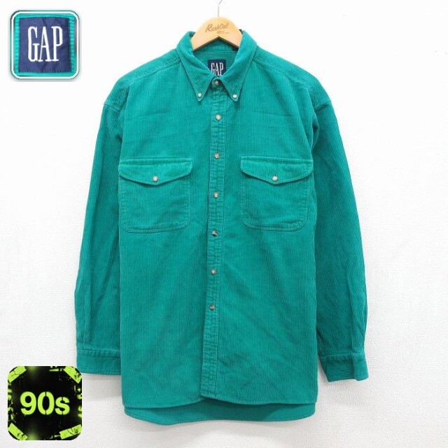 古着通販 L☆古着 ギャップ GAP 長袖 ブランド シャツ メンズ 90年代
