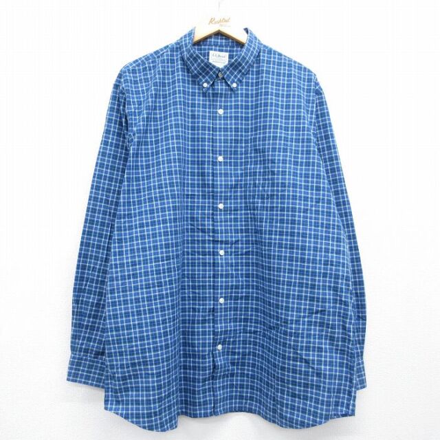エルエルビーン 00s 長袖シャツ ブルーチェック メンズXL相当 | 古着