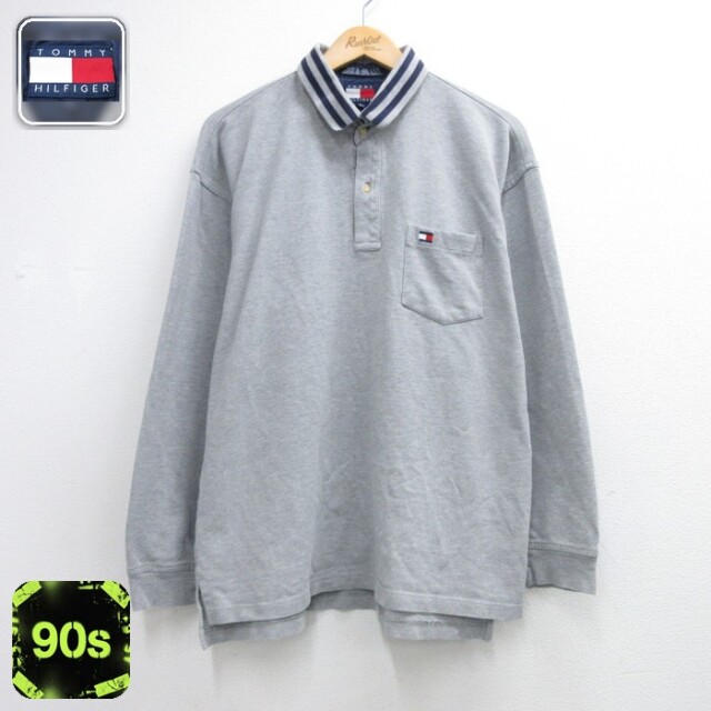 古着通販 XL☆古着 ラルフローレン 長袖 ブランド シャツ メンズ 90