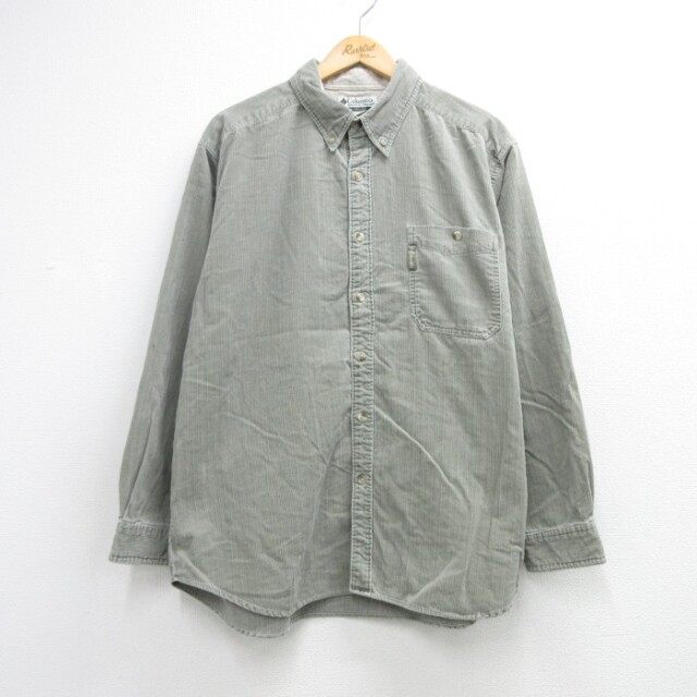 コロンビア 00s 長袖シャツ グレー メンズXL相当 | 古着