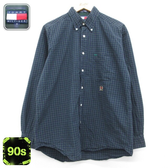 古着通販 XL☆古着 ラルフローレン 長袖 ブランド シャツ メンズ 90